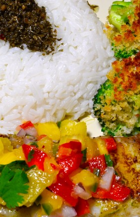 Black Grouper with Fruit Salsa