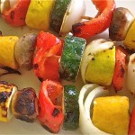 Vegetable Kabobs with Garlic Mustard Marinade Vegetable Kabobs with Garlic Mustard Marinade