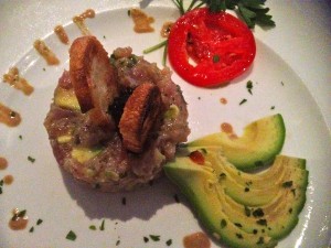Tuna Tartar with Avocado and Caviar