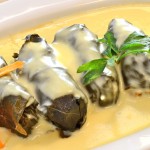 Grape Leaves Stuffed with Rice and Minced Meat