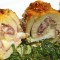 Chicken Breasts Rolled with Prosciutto, Gouda and Sage
