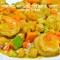 Curry Shrimp, Avocado, Sweet Potato and Garbanzo Beans
