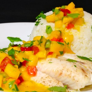 Talapia with Mango Salsa