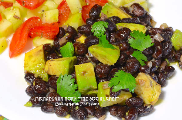 Black Beans with Avocado